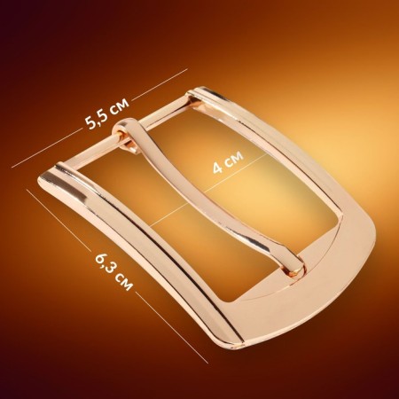 Belt buckle 6.3 × 5.5 cm, 40 mm, gold color-1