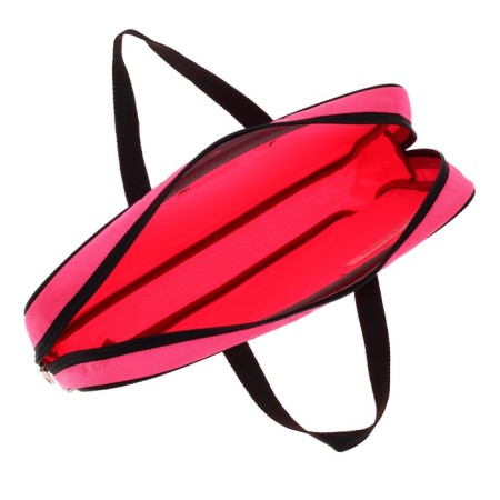 Folder with handles textile A4, 360 x 290 x 70 mm, Erich Krause Neon Pink, neon/pink, 54670-3