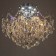 Chandelier 6x60W E27 +LED PDD Chrome 56x56x47cm SVK