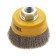 Denzel 746043, 75 mm, M14, twisted stainless wire 0.3 mm