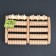 Massage "Drums", 5 rows with spikes, 27 × 19 × 5 cm, wooden