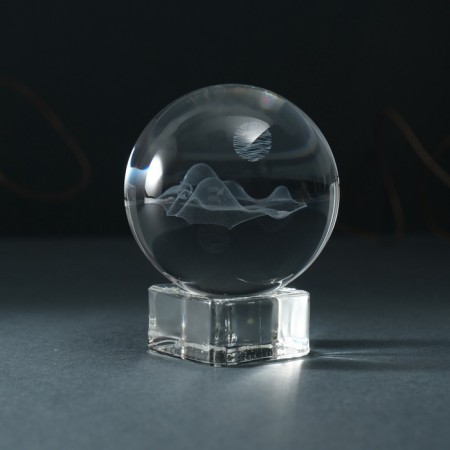 Souvenir glass ball "Mountain" d = 6 cm