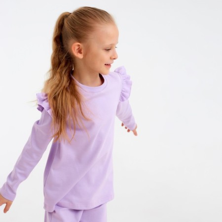 Children's set (jumper, trousers) minku: casual collection color Lilac, height 104-5