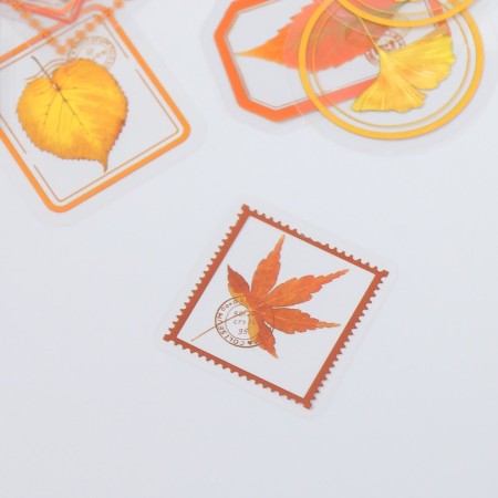 Stickers for creativity "Tags - autumn leaves" set of 30 pcs 0.2x8x11 cm-1