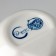 Ceramic mug "marble", white-blue, 350 ml, white color