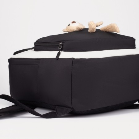 Backpack-Suma, lightning department, external pocket, black color-2