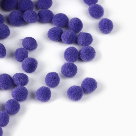 Pompons for creativity and decor "Violet", 55 grams-4