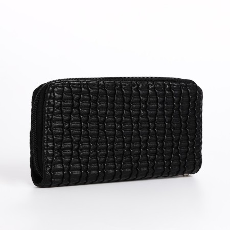 Women's wallet with lightning, black color-1