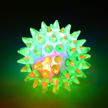 The ball glowing for animals is small, tpr, 4.5 cm, yellow-2