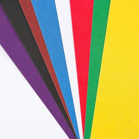 Cardboard of color A4, 8 sheets 8 colors non -unilateral “September 1: Bear” in the folder density 180 g/m-1