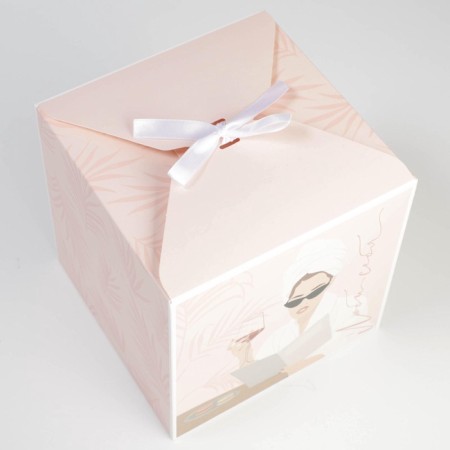 Gift folding box, packaging, "Spa Girl", 18 x 18 x 18 cm-3
