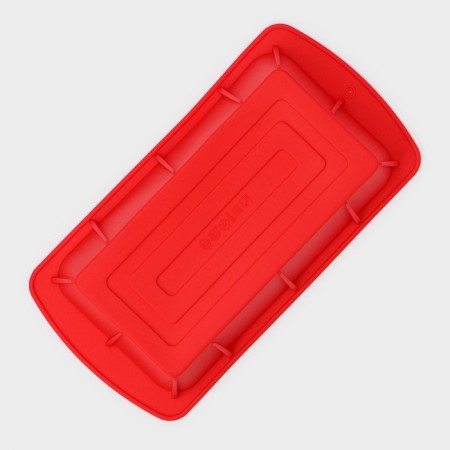 Baking uniform “Bread”, silicone, 25.5 × 13 × 5 cm, intra -size 20.5 × 11 cm, red color-2