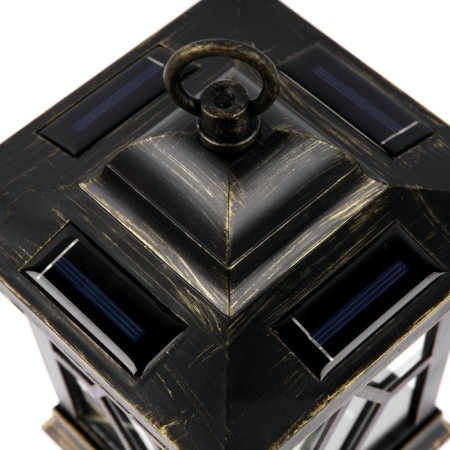 Lamp on the solar battery Uniel "Lantern" 14x22 cm, IP44, 1 LED, EFF. flame, t/white-3