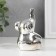 Souvenir Ceramics "Elephant sits" silver 4.5x5x10 cm