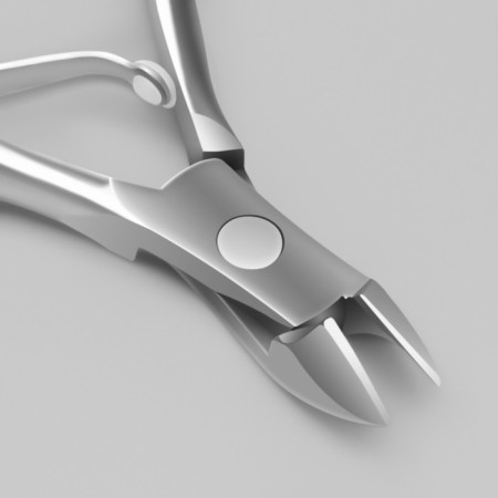 Manicure nippers for cuticle, 9 cm, blade length - 9 mm, on blist, silver color-3