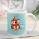 Sublimation mug "Irina" Corgi, 320 ml, with application
