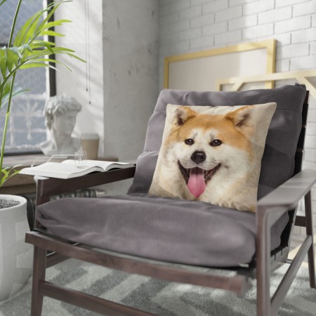 Decorative Ethel Pillow "Akita-Inu" 40x40 cm, Gabardin, 100% p/e-1