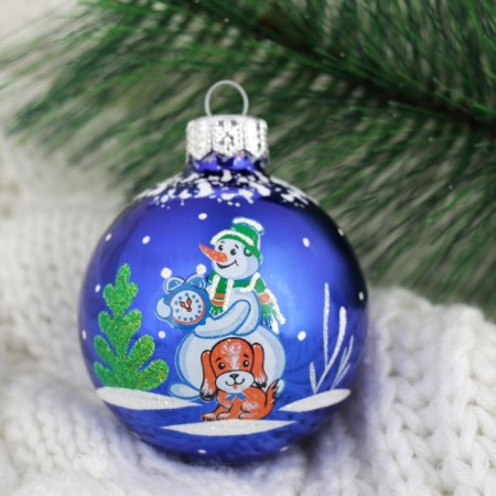 The ball "New Year" d-6 cm, mix-10