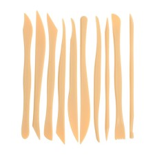A set of sculpting tools, plastic, 10 items