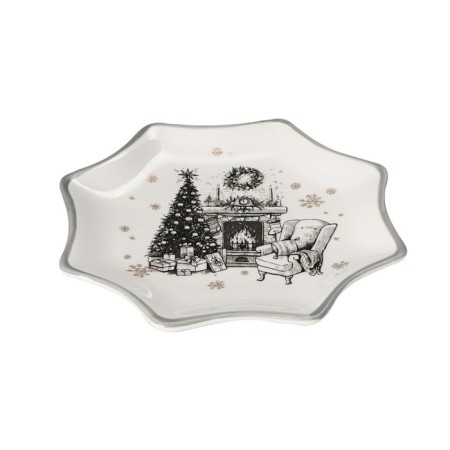 Serving share "Hugge", d = 20 cm, white color-1