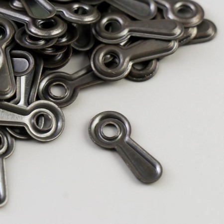Photo-chanker metal (set 100 pcs) black curly 2x0.9 cm-1