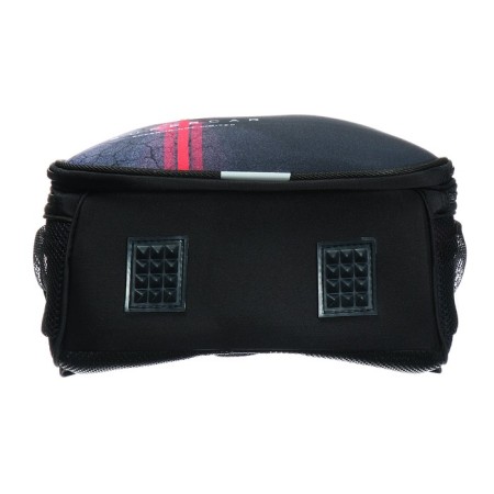 School backpack 38 x 30 x 16 cm, ergonomic back, stavia "race", black-6