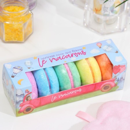 A set of bathtubs Le Macarons, 250 g (5 pcs)-3