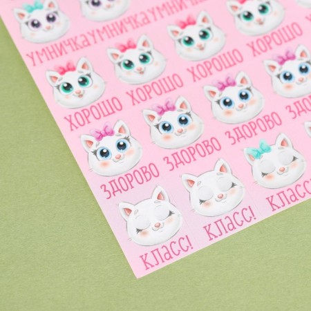 Paper stickers of the “Micheu Cat”, 10.5 x 18 cm-1