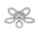 Ceiling light ESCADA, 10283/5LED. 1x120W, LED, 9360LM, 3000/4000/6500K, 600x600x100 mm, chromium color