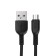 Hoco X20 cable, microUSB - USB, 2.4 A, 1 m, PVC braid, black