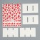 Box for sweets, confectionery packaging, 9 cells, “I love you”, hearts, 14.5 x 14.5 x 3.5 cm