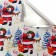 Packing film for gifts, metallized, 35MKM "Santa in the forest", 50x70cm