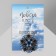 Brooch "Empress" circle, blue color in silver