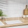 Dishes for dishes with a pallet 38 × 24 × 37 cm, white color