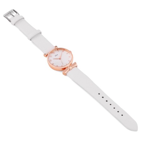 Women's watch, D-3.3 cm, white watches-3
