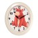 Watch Wall Interior "Bear", silent, d-29 cm