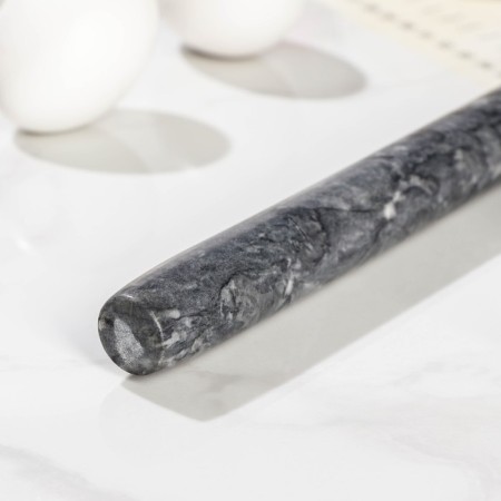 Magistro marble rolling pin, 25 × 2.2 cm, black color-1