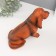 Piggy bank "Dachshund" height 17.5 cm, width 10 cm, length 23 cm