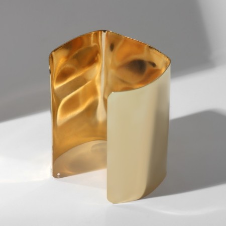 Bracelet Metal "Cuff" with deflection, color gold-2