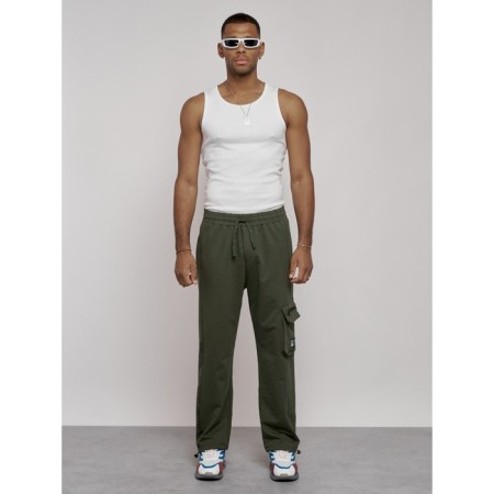 Sports male pants, size 56, khaki color-3