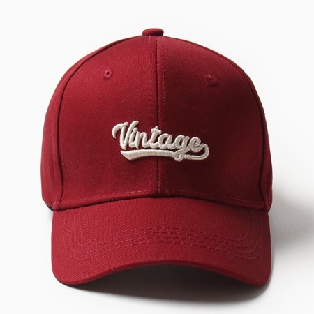 Minaku cap "Vintage", red color, size 56-58-4