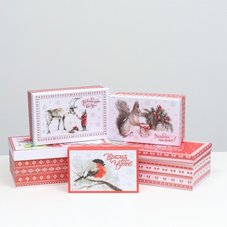 Set of gift boxes 15 in 1 Scandinavia, 46.6 x 35.2 x 17.5- 12 x 7 x 4 cm-6