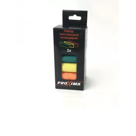 A set of textile expanders Proxima, PB82802, 3 pcs