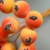 Decor for creativity "Berry Rowan" 1 bouquet = 10 berries orange-yellow 10x1.5 cm