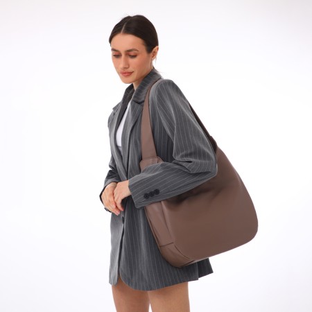 Female bag Textura, bag, large size, brown color-7