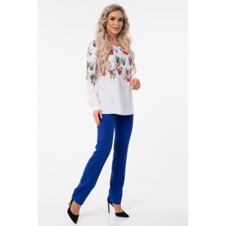 Female blouse, size 44, white color-4