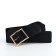 Women's belt, width 7.5 cm, black color