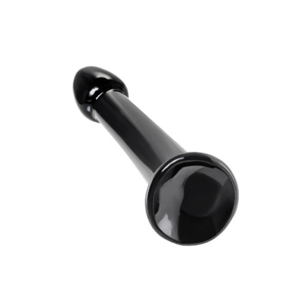 Unrealistic phallimitator Jelly Dildo M Toyfa Basic, TPE, Black Color, 18 cm-2