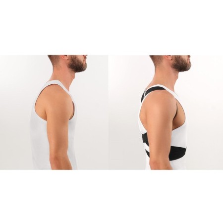 Massner-fixer for posture, Velcro, size XL, black color-4