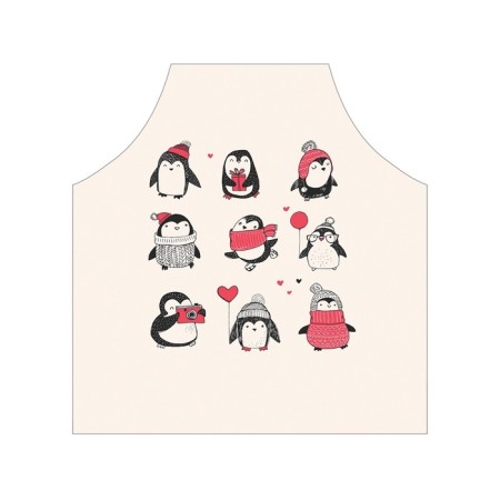 Apron kitchen with a photo print “Choose your penguin”, adjustable, size OS-2